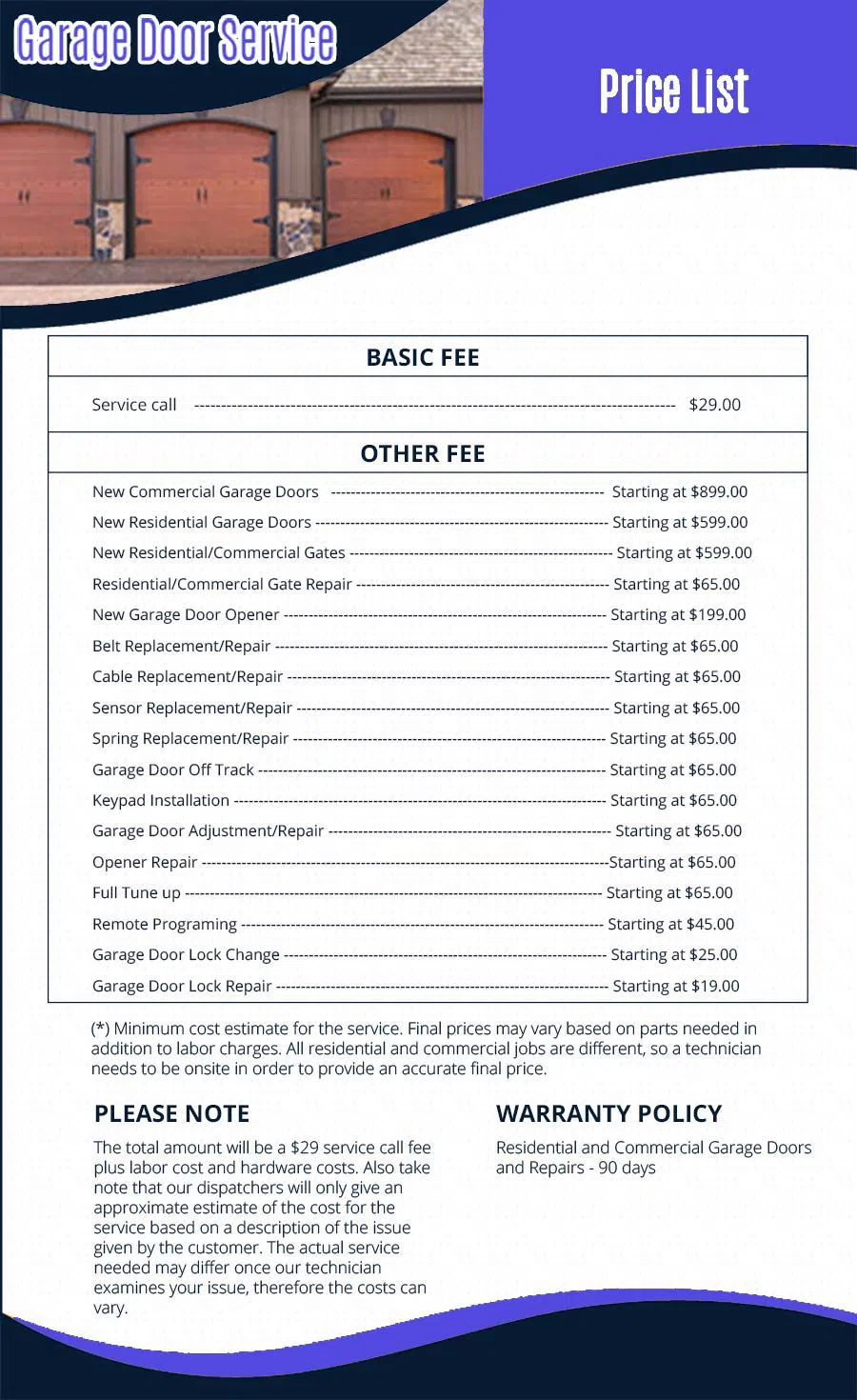 Neighborhood Garage Door Service Duncanville, TX 972-737-3990